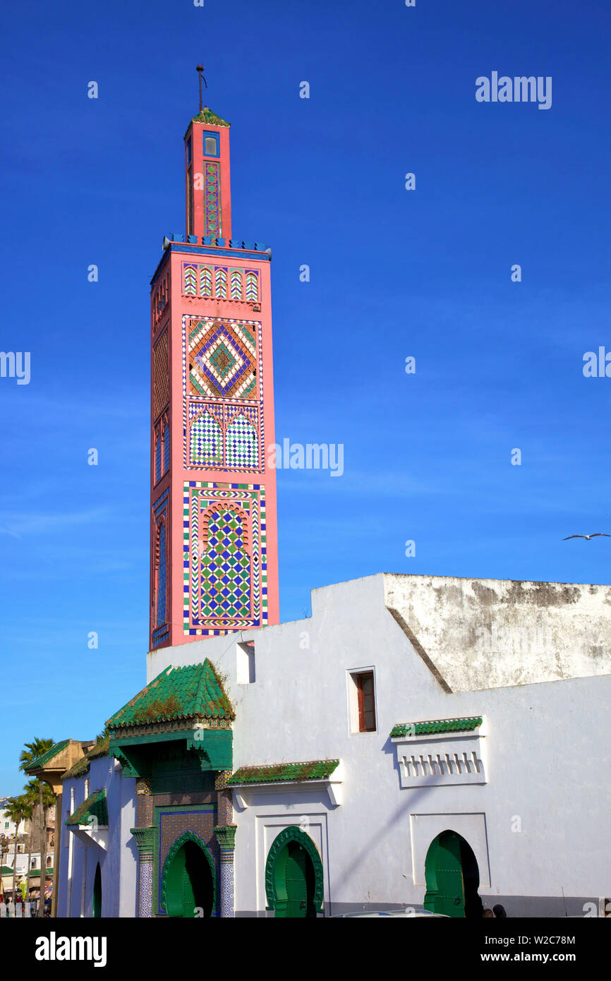 Moschee von Sidi Bou Abib, Grand Socco, Tanger, Marokko, Nordafrika Stockfoto