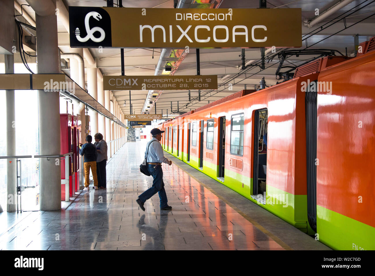 Mexiko, Mexiko City, U-Bahn, U-Bahn, Zweitgrößte Metro System in Nordamerika Stockfoto