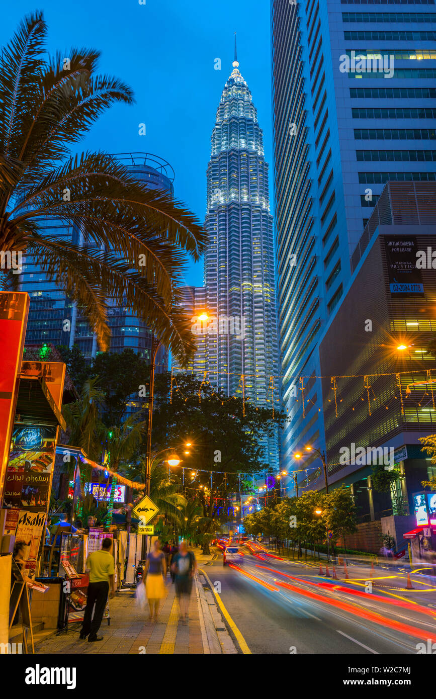 Malaysia, Kuala Lumpur, Petronas Towers Stockfoto