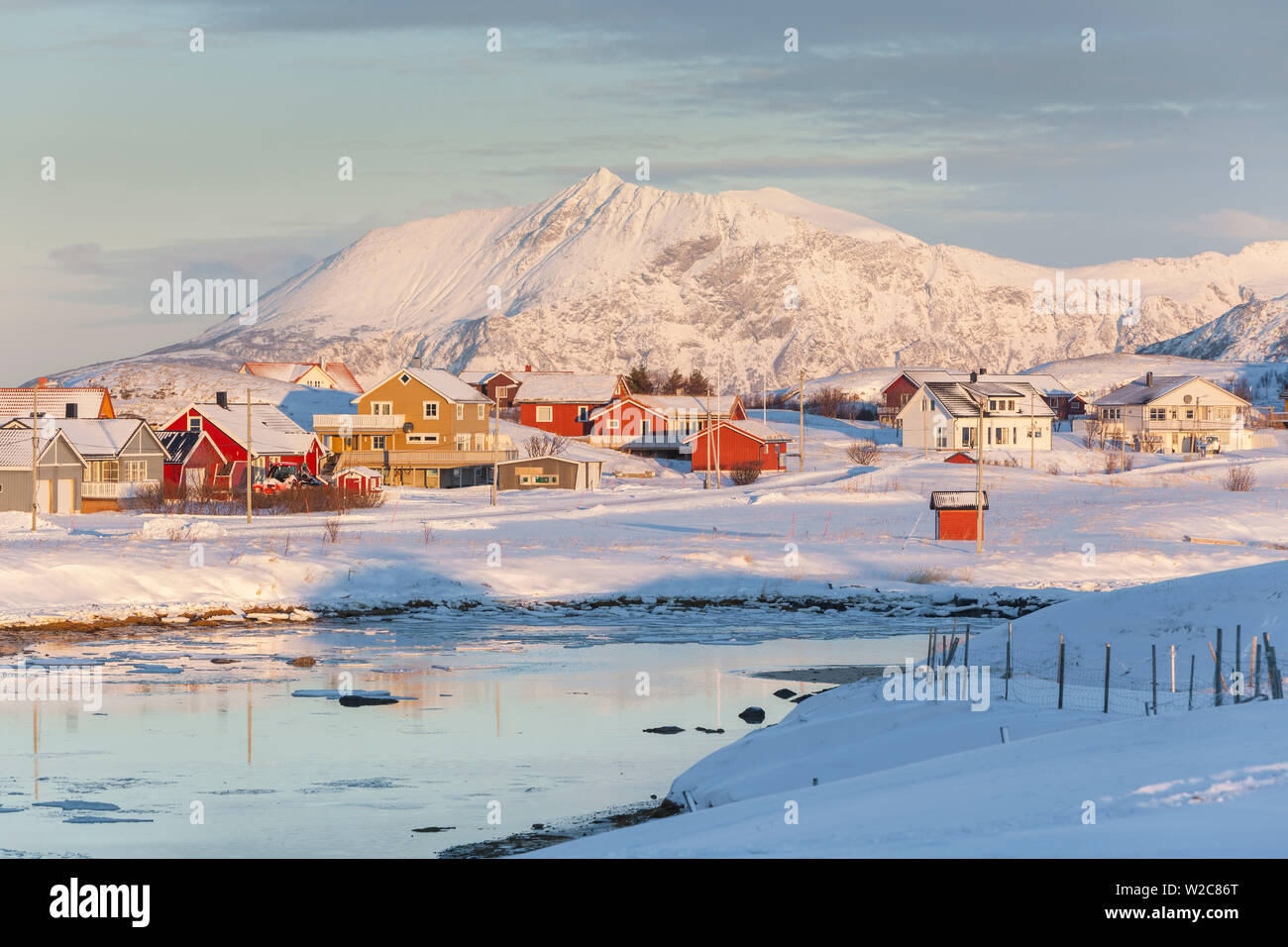 Sommaroy, Troms region, arktische Region, Norwegen Stockfoto
