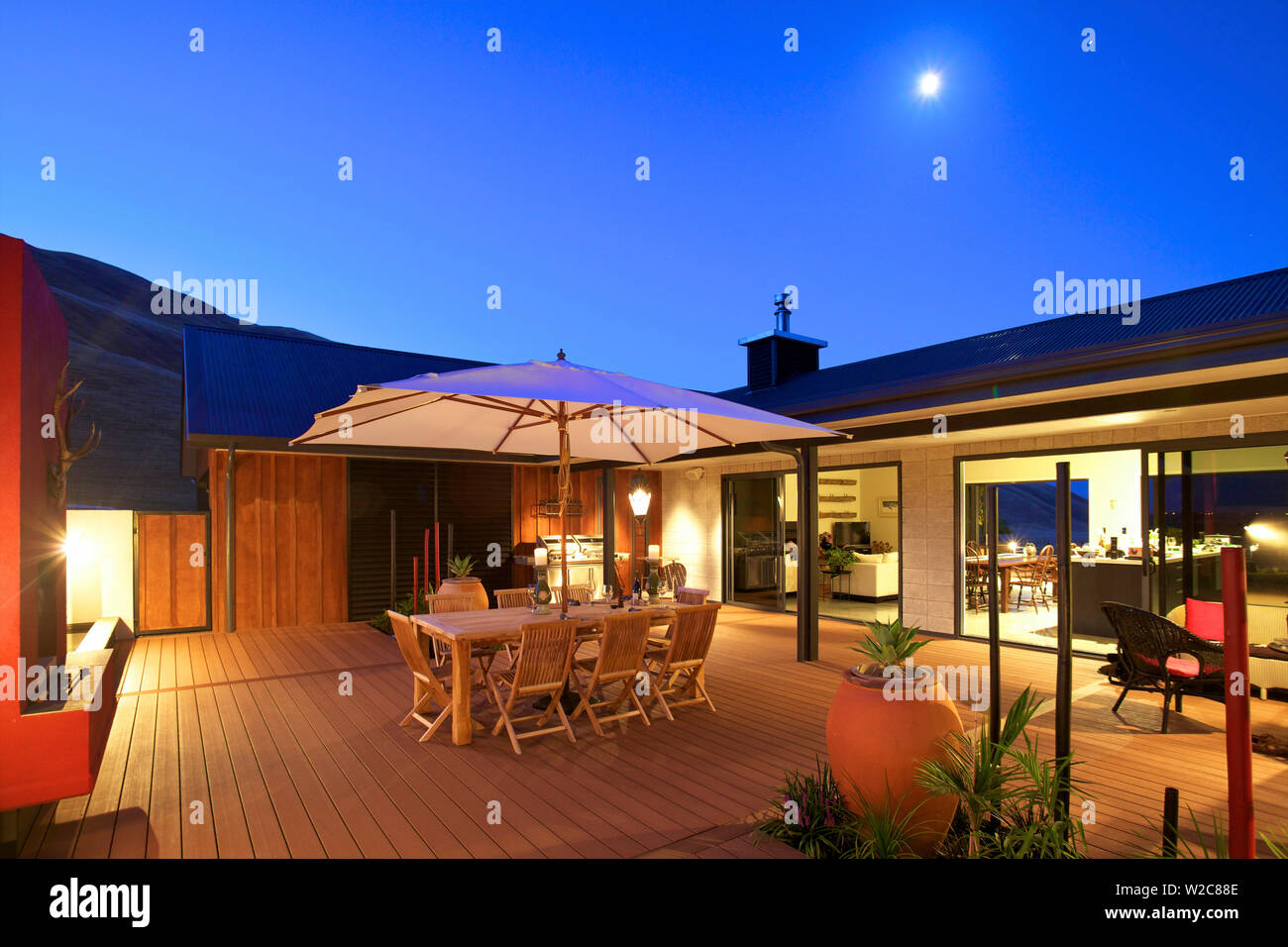 Millhills Lodge, Hawkes Bay, Neuseeland (PR) Stockfoto