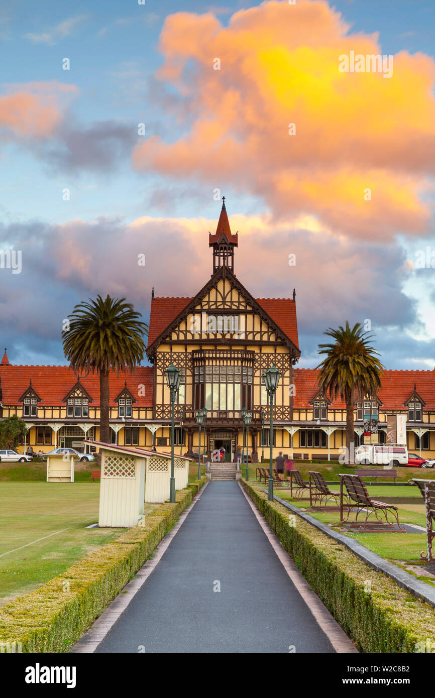 Alte Bath House, Museum für Kunst und Geschichte, Rotorua, North Island, Neuseeland Stockfoto