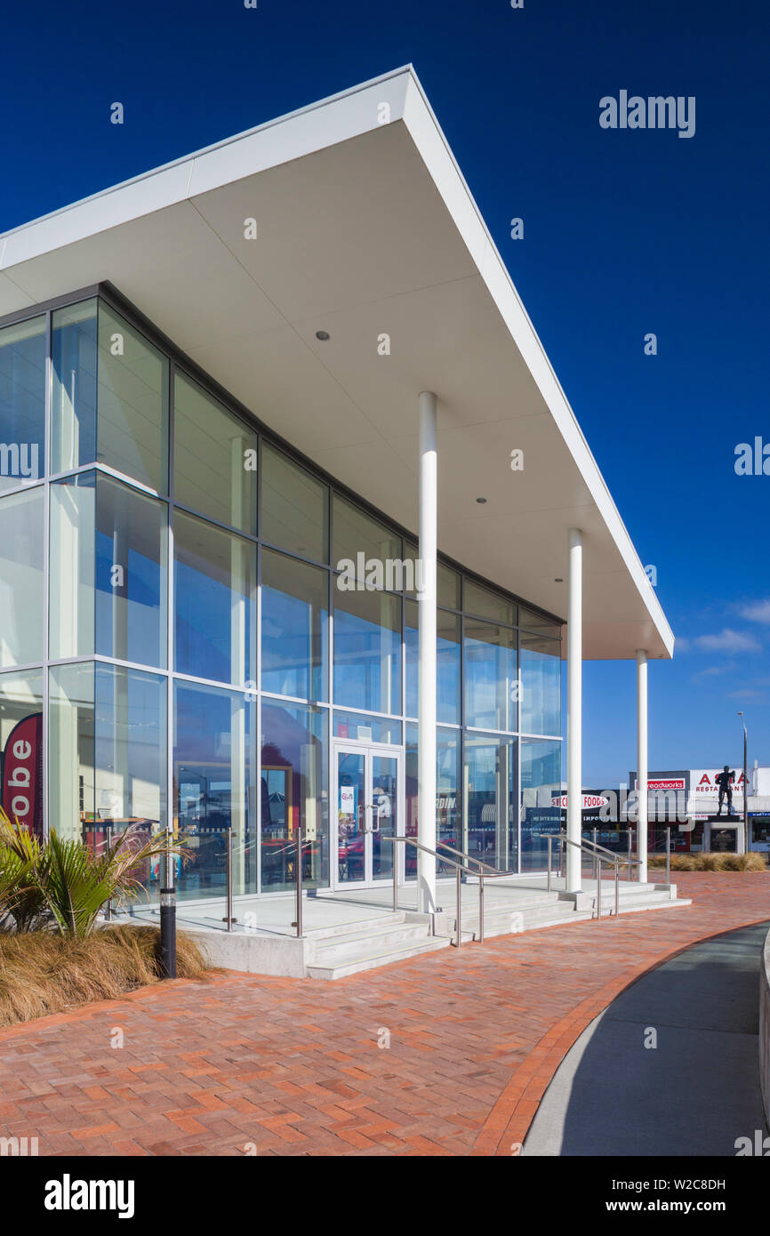 Neuseeland, Nordinsel, Palmerston North, Neuseeland Rugby-Museum, außen Stockfoto