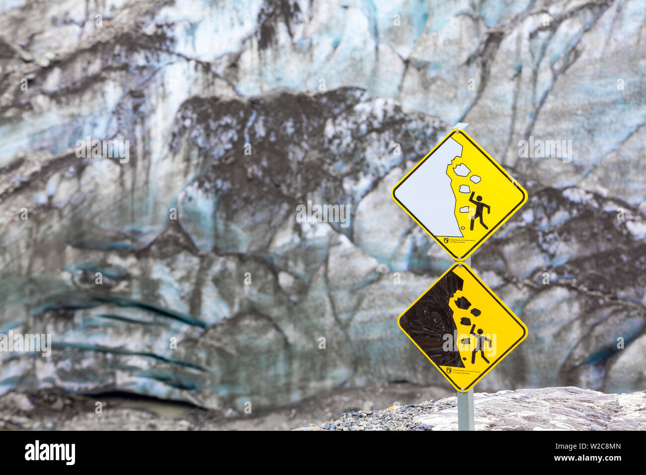 Fox Glacier, West Coast, South Island, Neuseeland Stockfoto