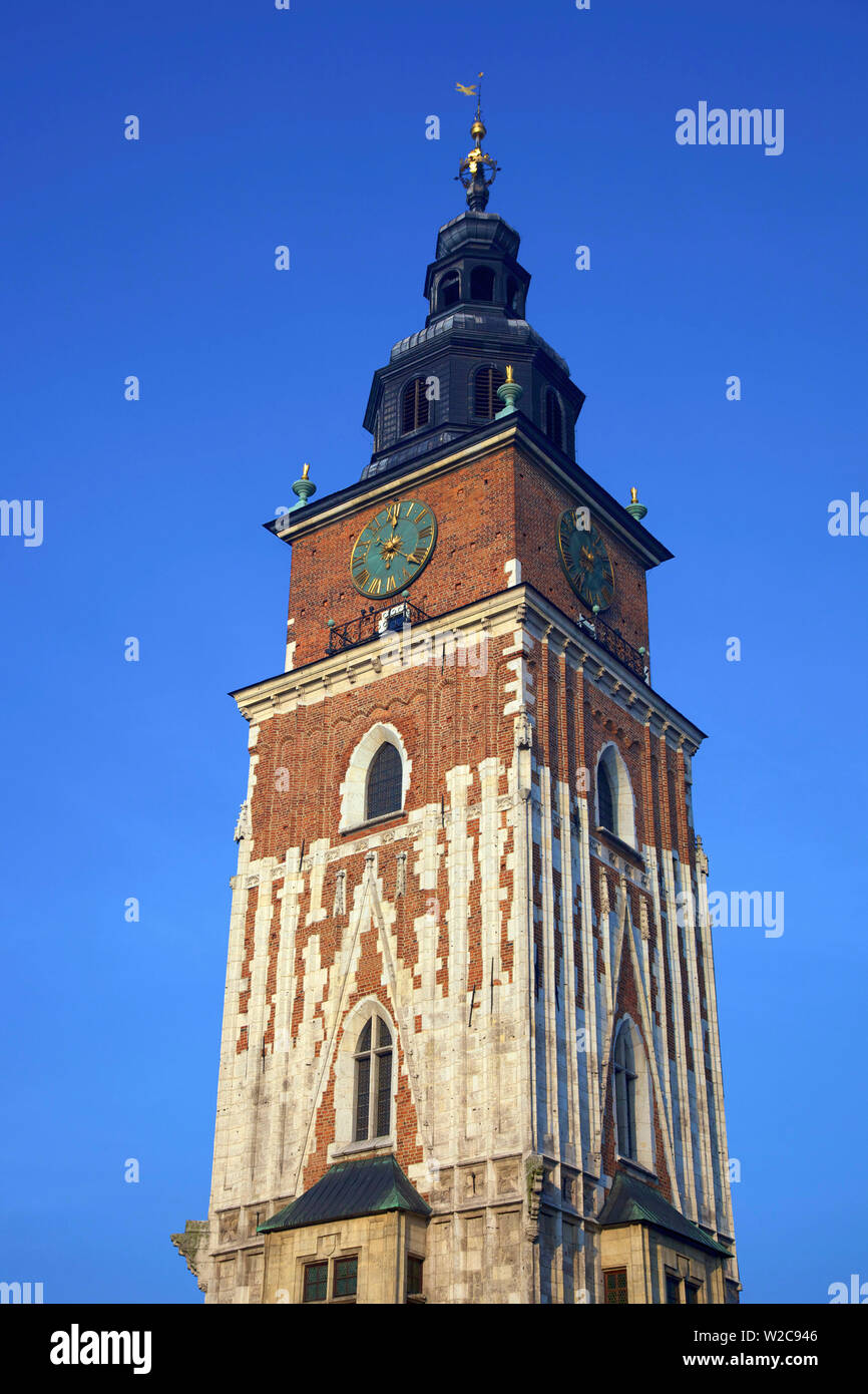 Rathausturm, Krakau, Polen, Europa Stockfoto