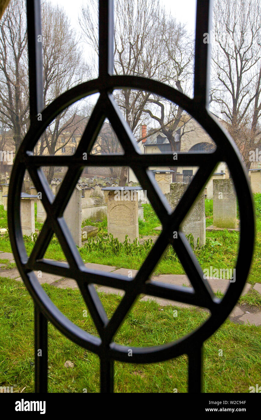 Remuh Friedhof, Kazimierz, Krakow, Polen, Europa Stockfoto