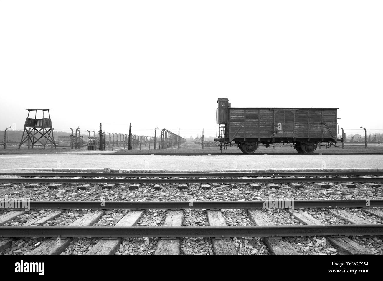 Auschwitz ll Birkenau KZ Birkenau, Polen, Europa Stockfoto