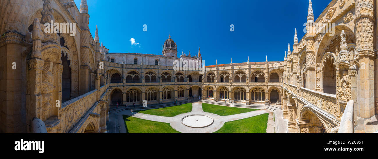 Portugal, Lissabon, Belem, Hieronymus-Kloster (Hieronymus-Kloster oder Hieronymites Kloster), Weltkulturerbe der UNESCO, Klöster Stockfoto
