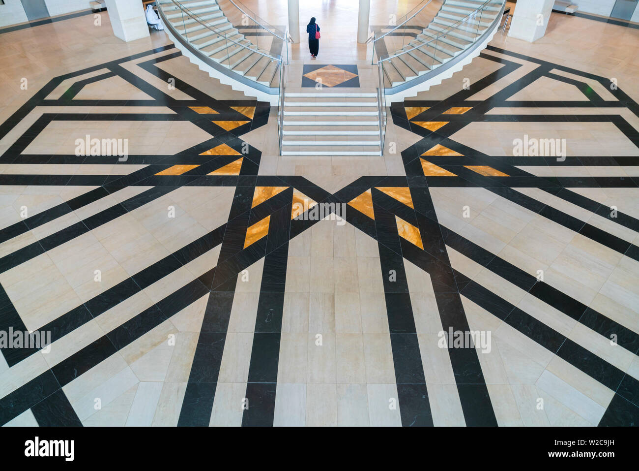 Eingang Halle & treppen, Museum für islamische Kunst, Doha, Qatar Stockfoto