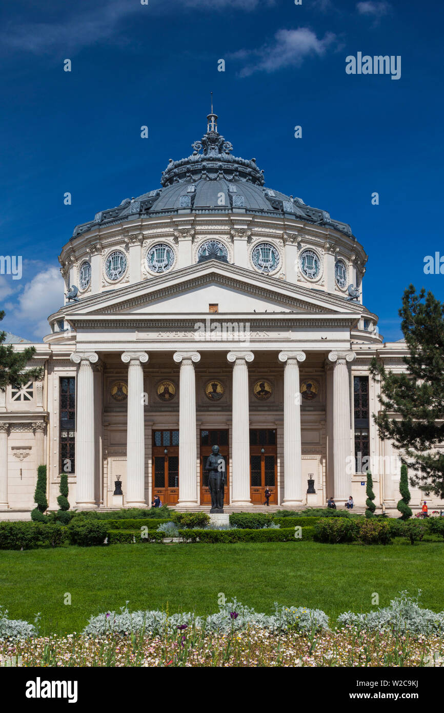 Rumänien, Bukarest, rumänische Atheneum, außen Stockfoto