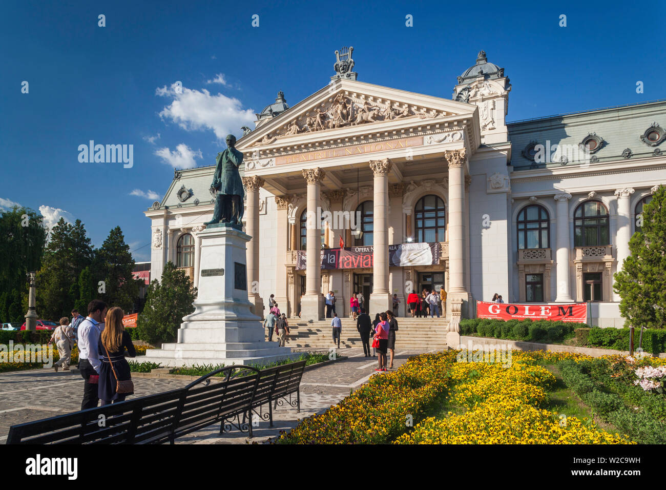 Iasi, Rumänien, Moldawien Region, Vasile Alecsandri National Theater, außen Stockfoto