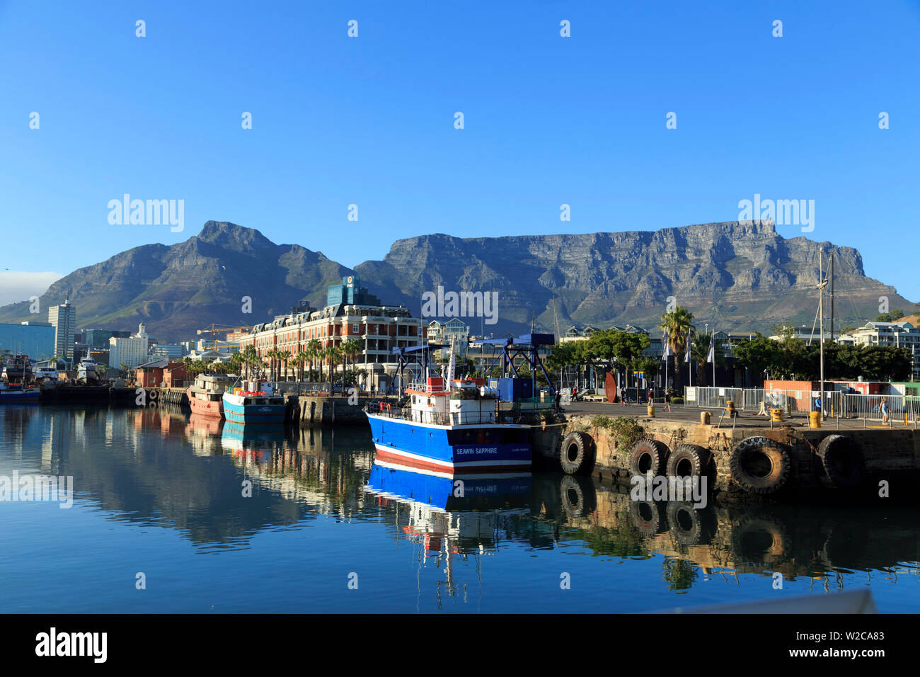 Südafrika, Western Cape, Kapstadt, V&A Waterfront, Alfred Becken Stockfoto