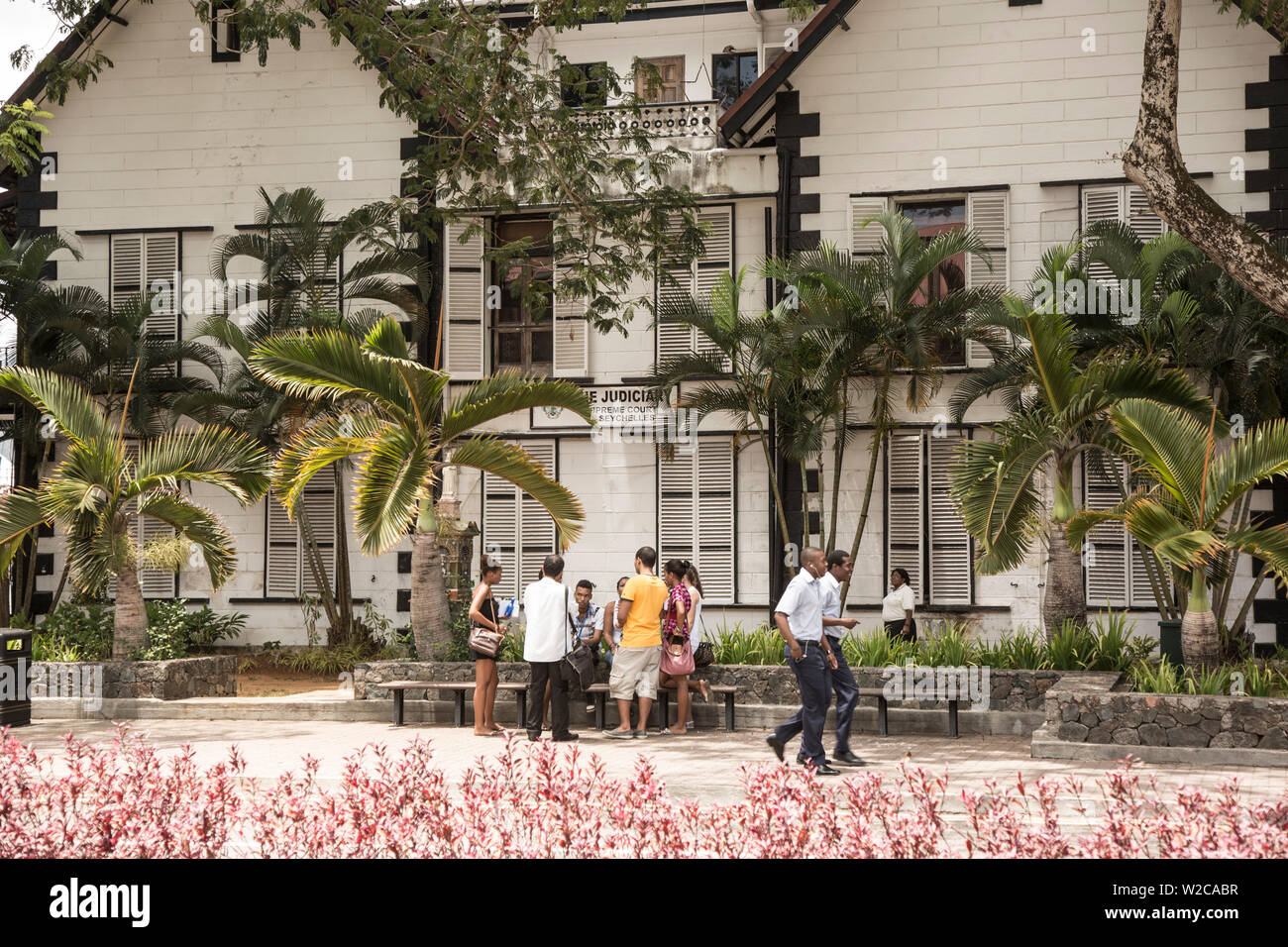 Straßenszene in Victoria, Mahe, Seychellen Stockfoto Straßenszene in Victoria, Mahe, Seychellen Stockfoto
