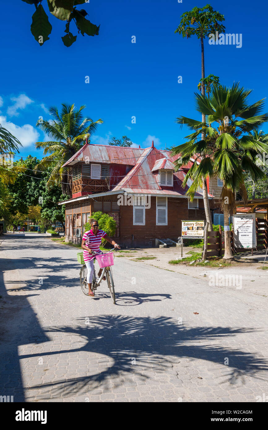 La Passe, La Digue, Seychellen Stockfoto