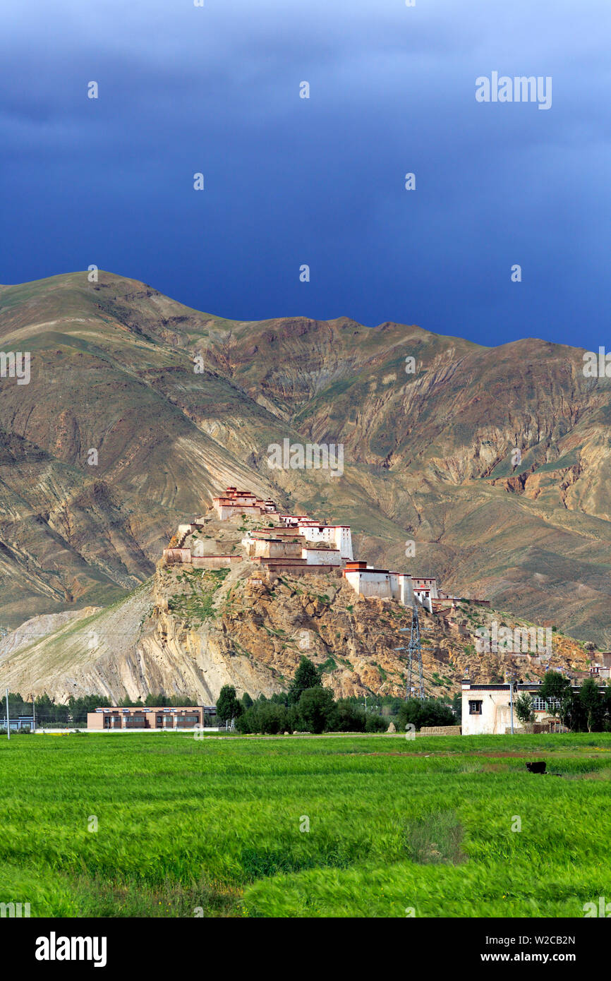 Gyantse Dzong, Grafschaft Gyantse, Shigatse Präfektur, Tibet, China Stockfoto