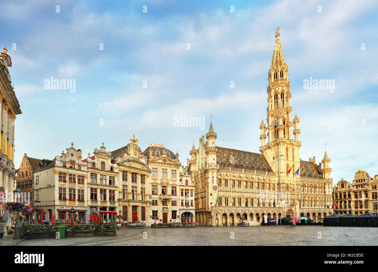 Brüssel - Grand Place, Belgien, niemand Stockfoto