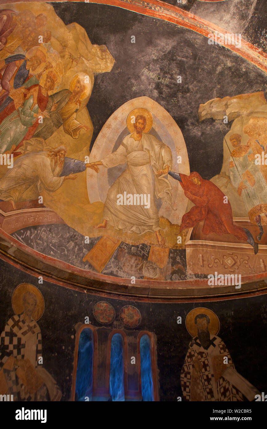 Anastis Fresco, Interieur der Kirche St. Saviour, Chora, Istanbul, Türkei Stockfoto