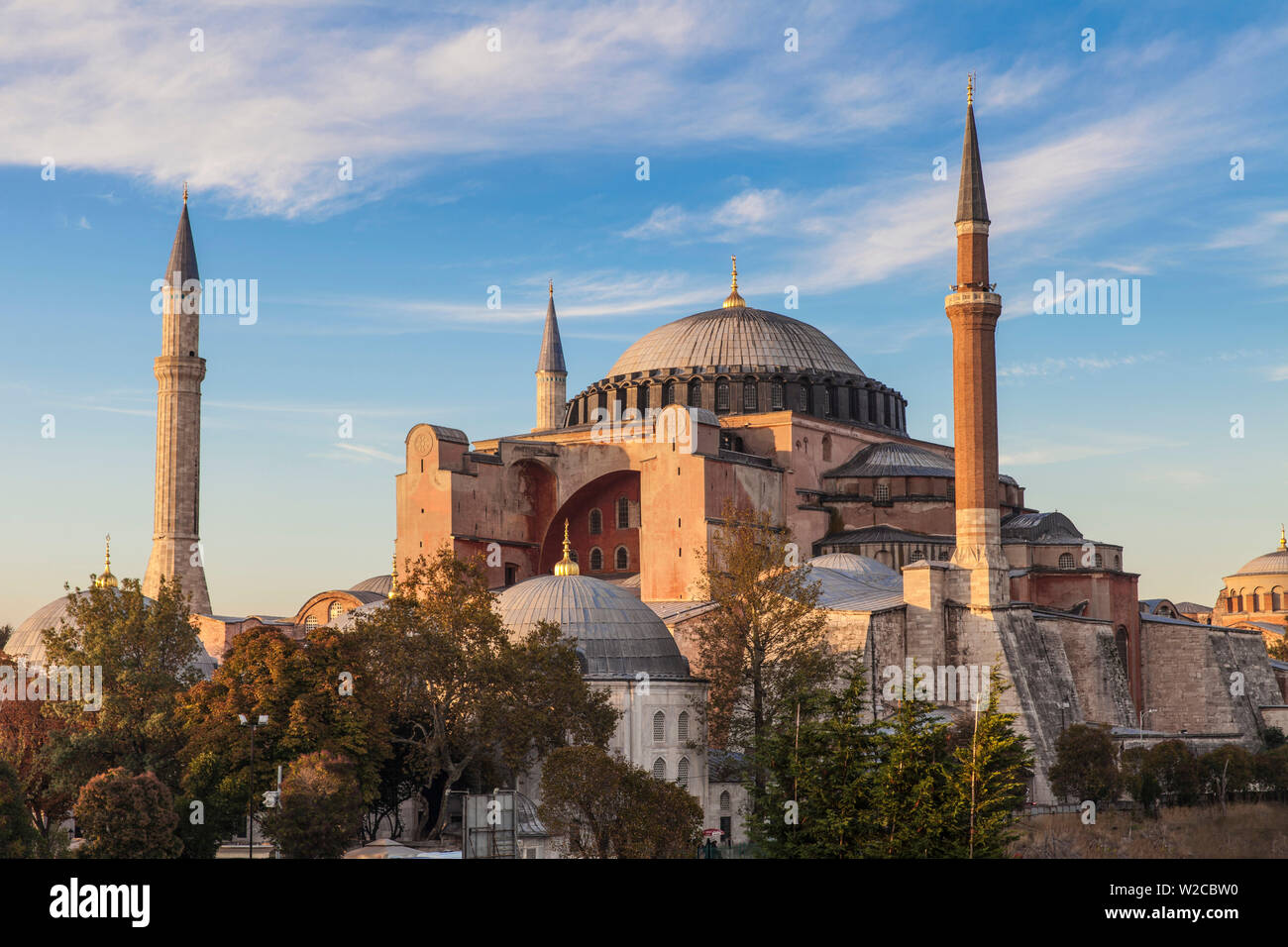 Türkei, Istanbul, Hagia Sophia, Aya Sofya Moschee, einmal in der Kirche, später eine Moschee, und jetzt ein Museum Stockfoto