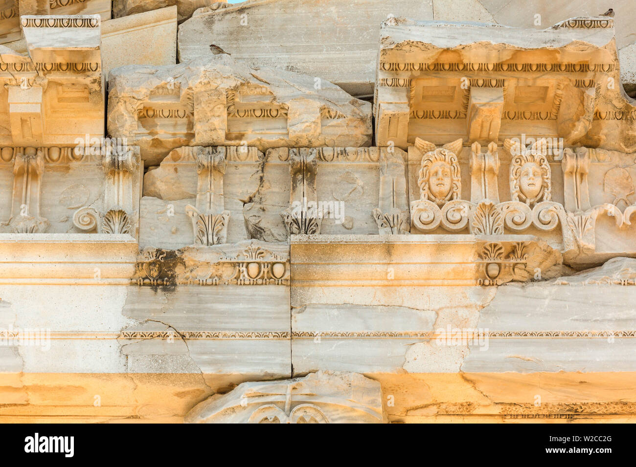 Tempel des Trajan, Pergamon, Bergama, Provinz Izmir, Türkei Stockfoto