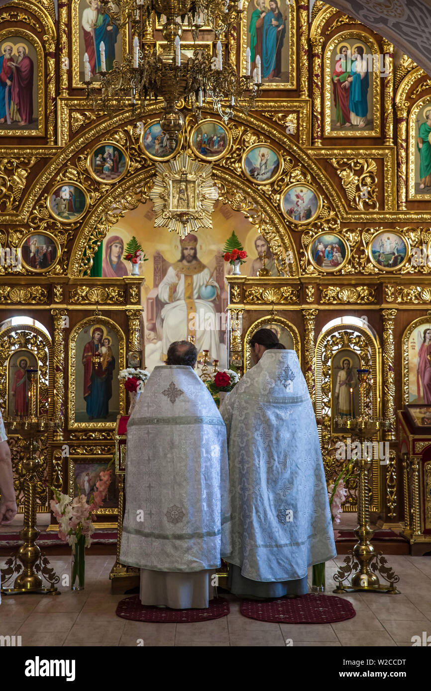 Ukraine, Krim, Oreanda, St Michael's Cathedral Stockfoto