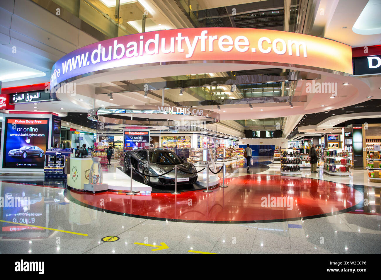 Der internationale Flughafen Dubai, Dubai, VAE Stockfoto