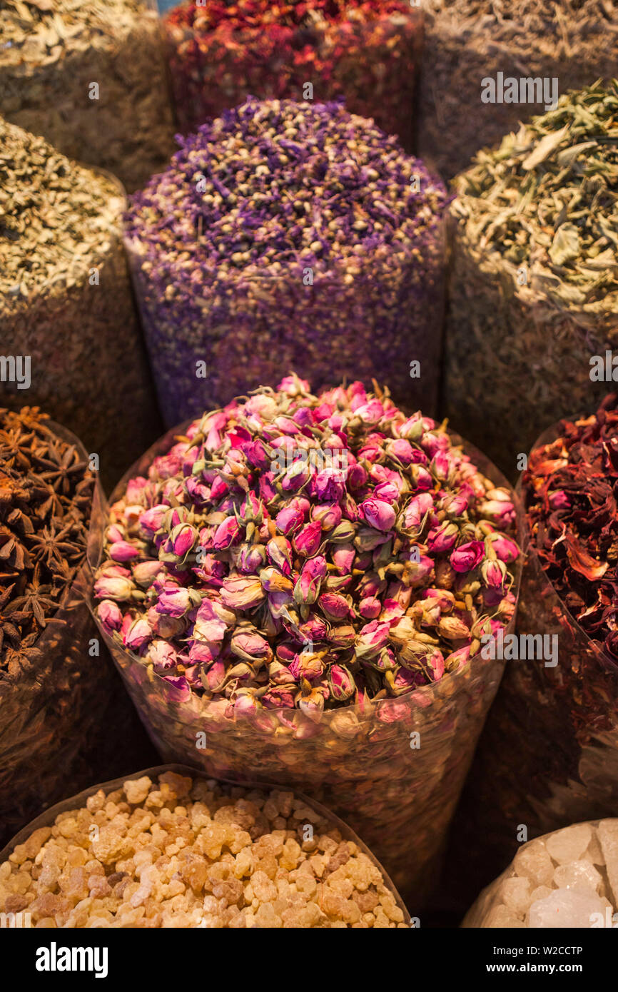 Vae, Dubai, Deira, Spice Souk, Arabische Gewürze Stockfoto