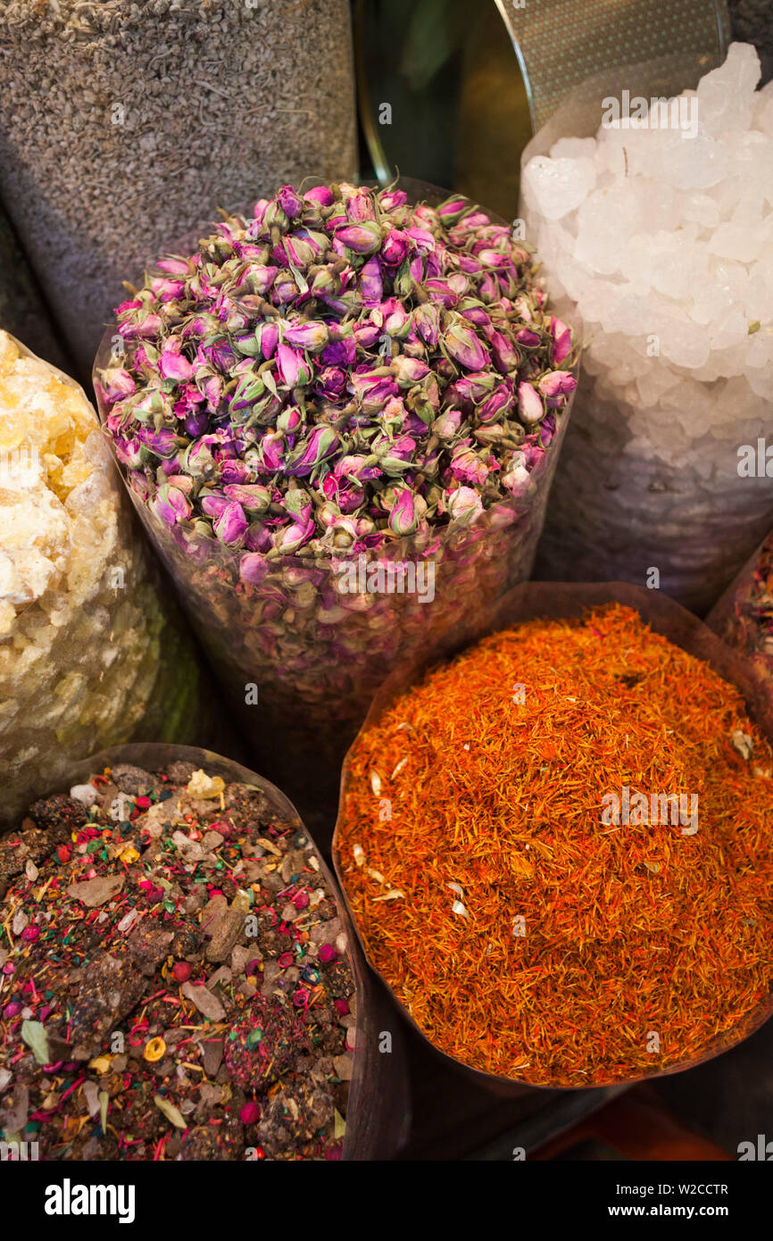 Vae, Dubai, Deira, Spice Souk, Arabische Gewürze Stockfoto