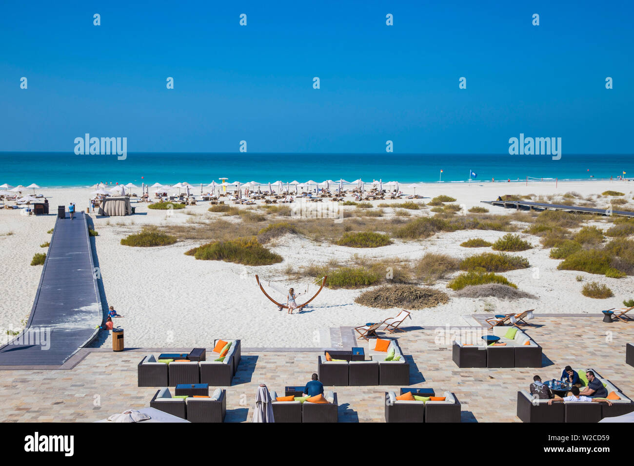 Die Vereinigten Arabischen Emirate, Abu Dhabi, Vereinigte Arabische Emirate, Abu Dhabi, Saadiyat Insel Saadiyat Beach Stockfoto