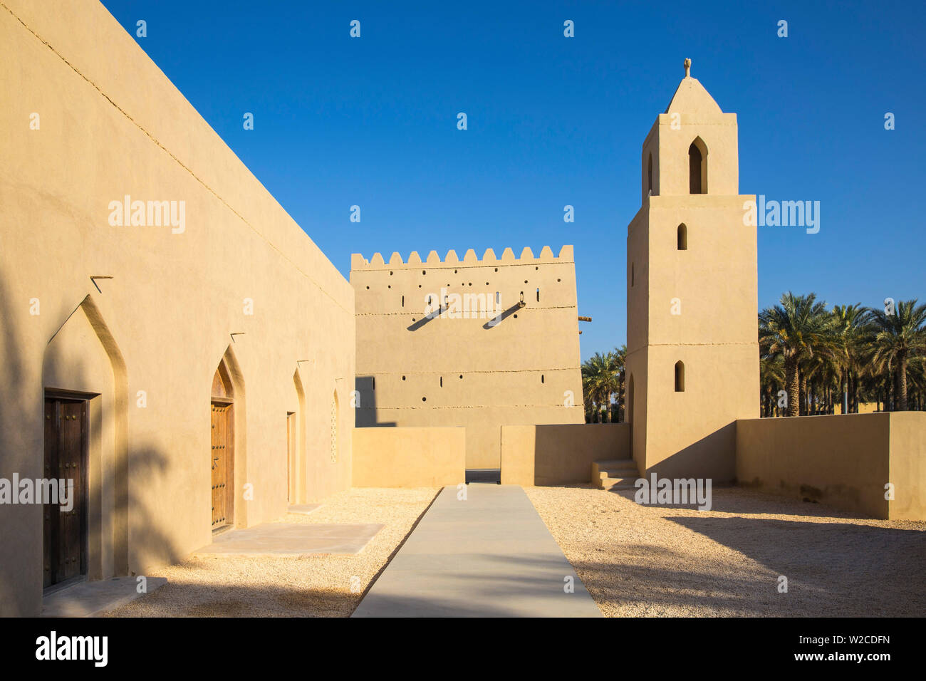 Die Vereinigten Arabischen Emirate, Abu Dhabi, Al Ain, Qasr Al Muwaiji, dem Geburtsort von Scheich Zayed Bin Khalifa Stockfoto