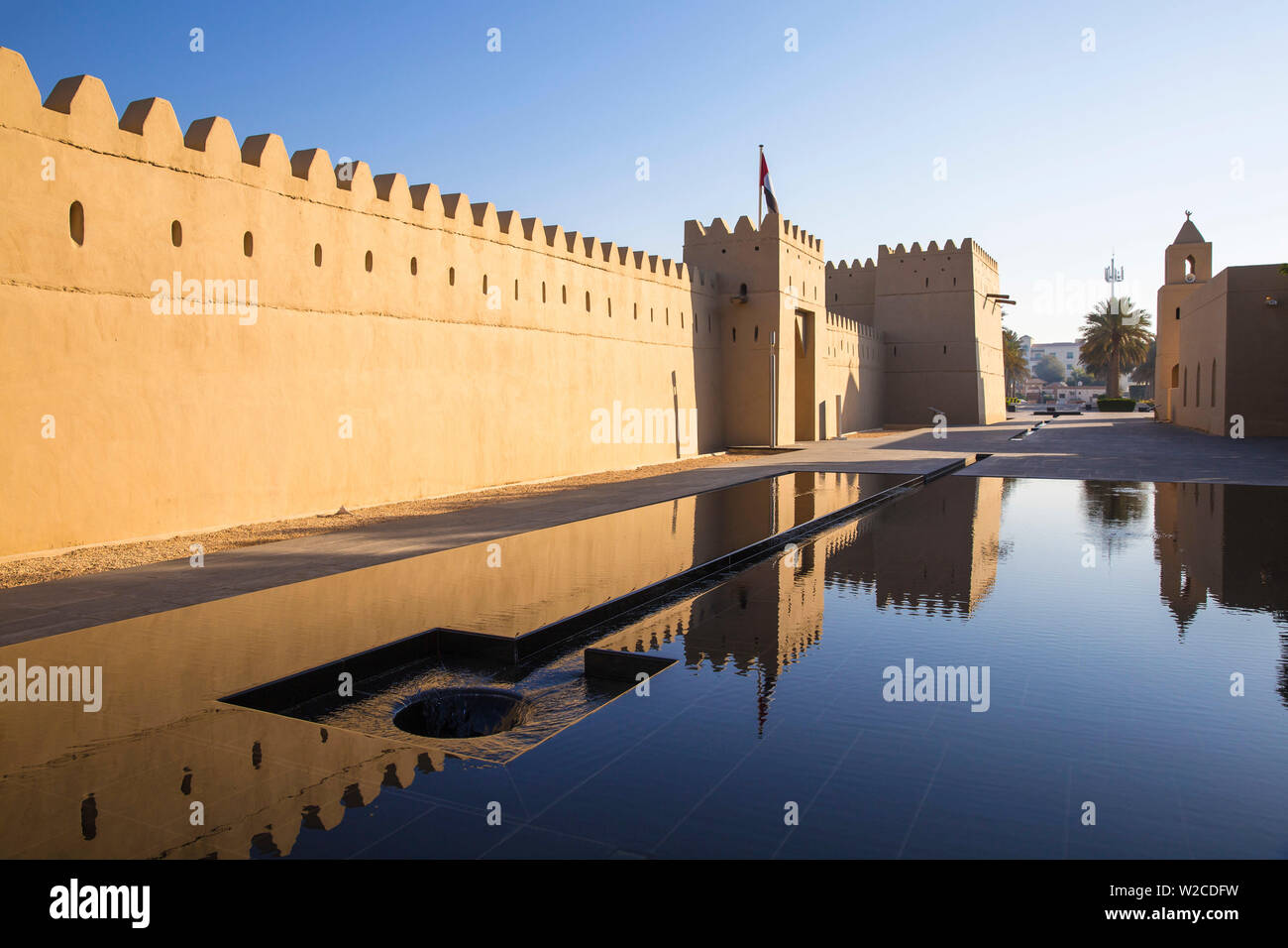 Die Vereinigten Arabischen Emirate, Abu Dhabi, Al Ain, Qasr Al Muwaiji, dem Geburtsort von Scheich Zayed Bin Khalifa Stockfoto