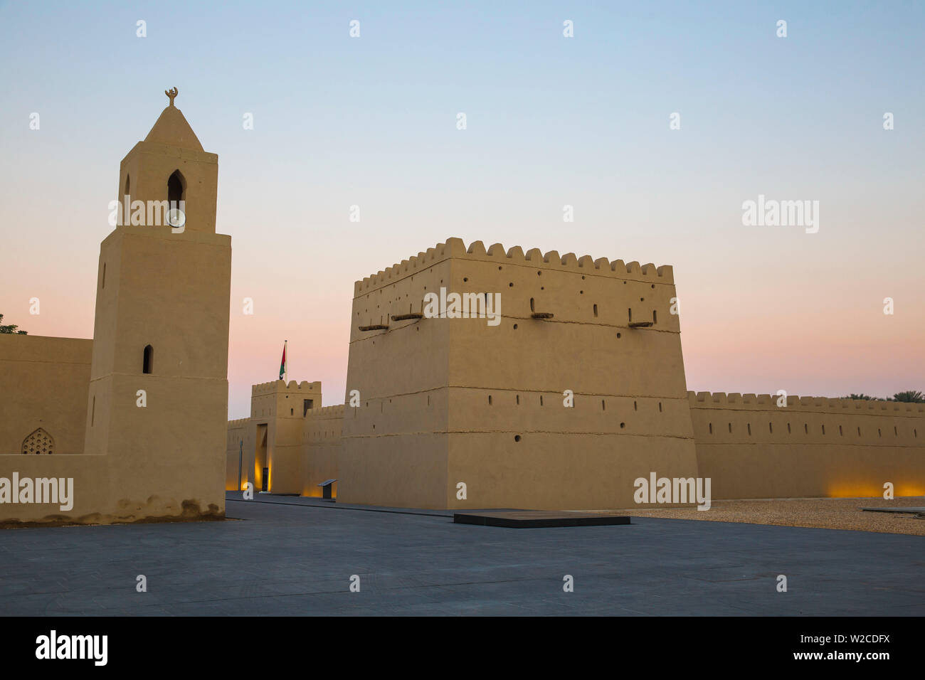 Die Vereinigten Arabischen Emirate, Abu Dhabi, Al Ain, Qasr Al Muwaiji, dem Geburtsort von Scheich Zayed Bin Khalifa Stockfoto