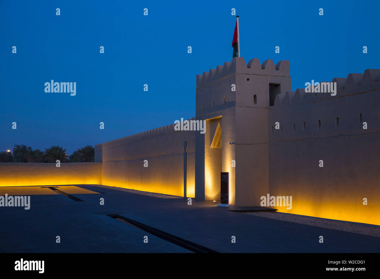 Die Vereinigten Arabischen Emirate, Abu Dhabi, Al Ain, Qasr Al Muwaiji, dem Geburtsort von Scheich Zayed Bin Khalifa Stockfoto