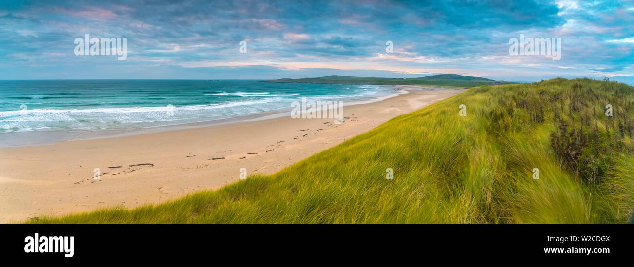 Großbritannien, Schottland, Argyll und Bute, Islay, Machir Bucht aus Sand Dünen Stockfoto