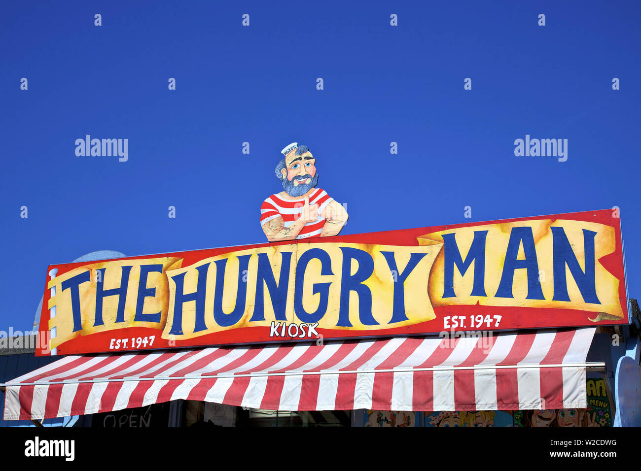 Hungry Man Cafe, Rozel Bay, Jersey, Kanalinseln Stockfoto