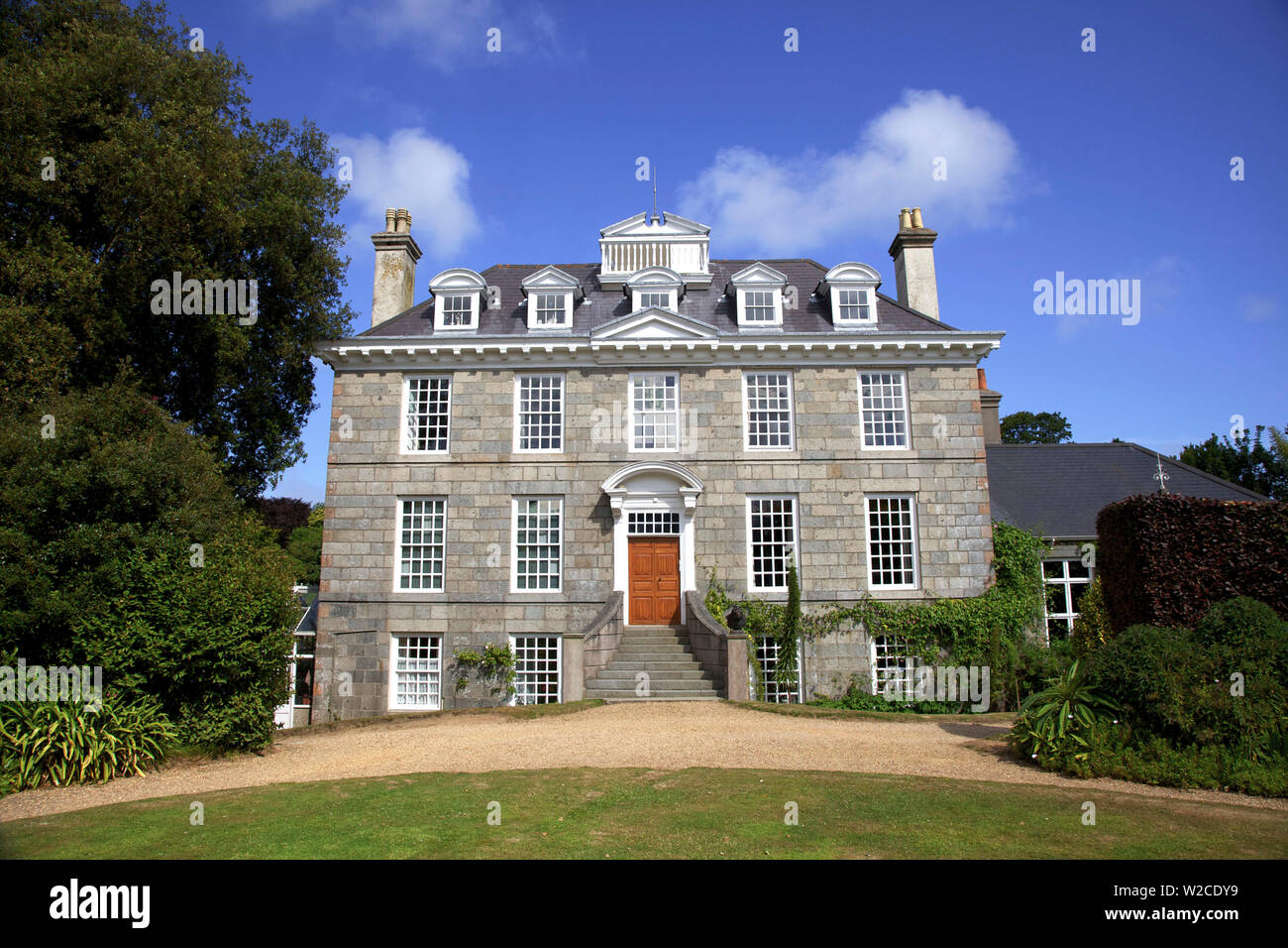 Sausmarez Manor, St. Martins, Guernsey, Channel Islands Stockfoto