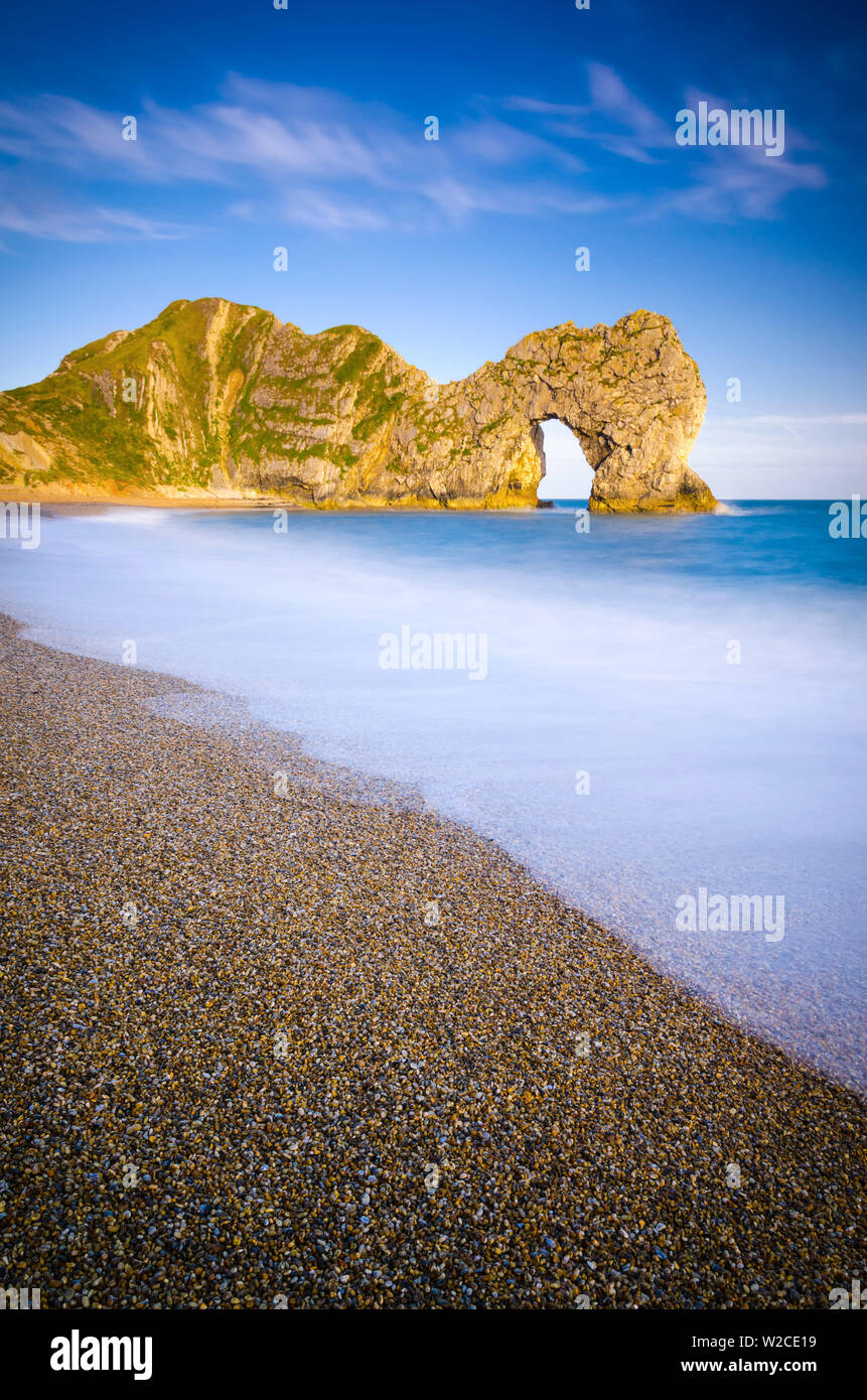 UK, Dorset, Jurassic Coast, Durdle Door rock arch Stockfoto