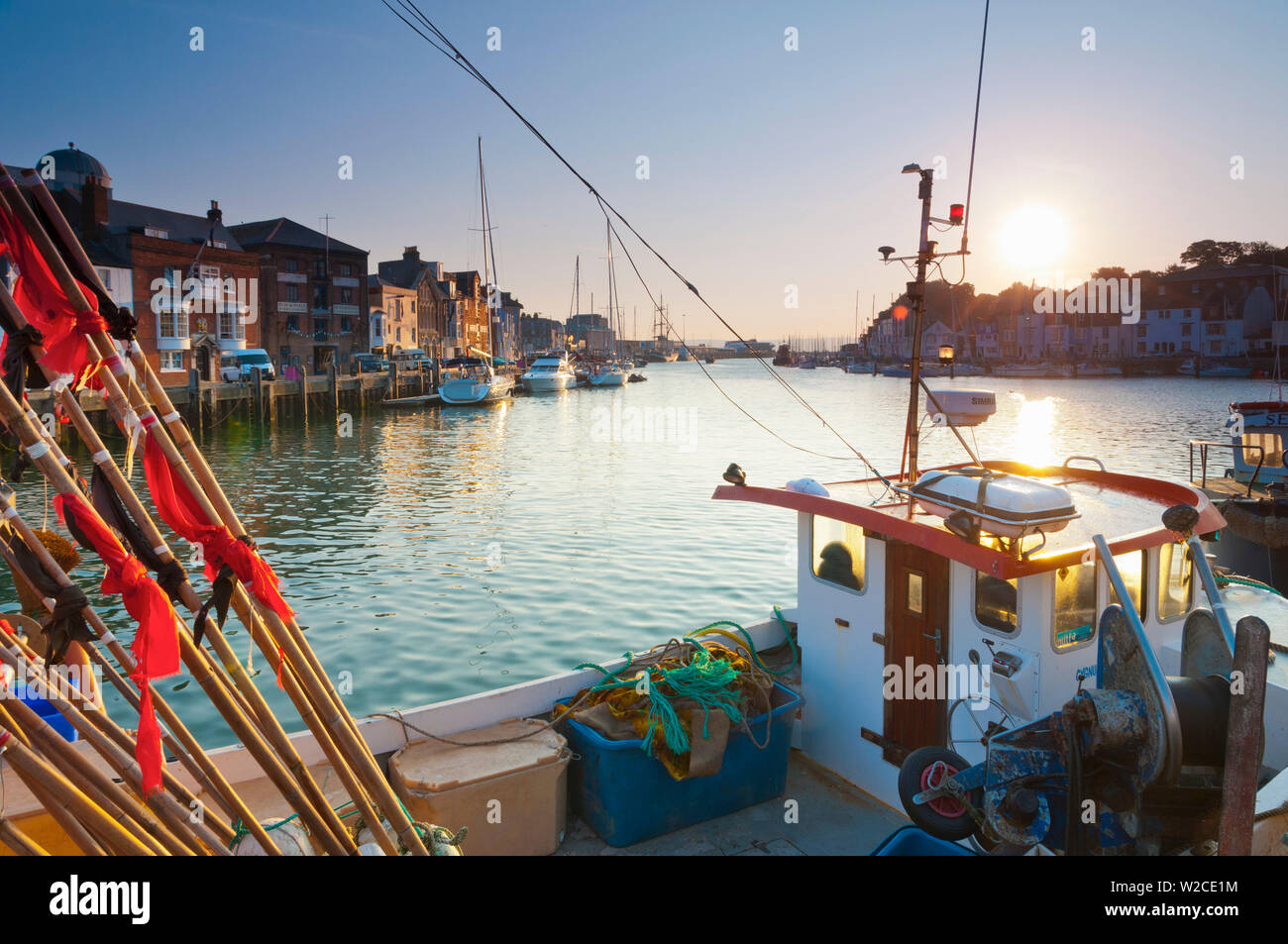 UK, Dorset, Weymouth, Jurassic Coast Custom House Quay Stockfoto