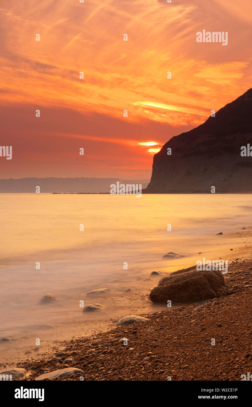 Großbritannien, England, Dorset, Jurassic Coast, Seatown Strand Stockfoto