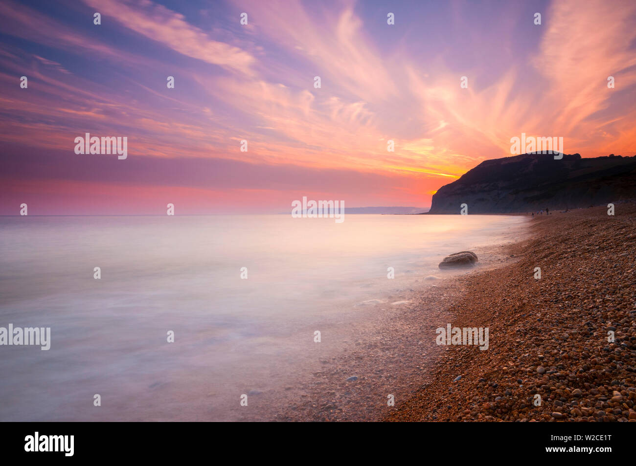 Großbritannien, England, Dorset, Jurassic Coast, Seatown Strand Stockfoto