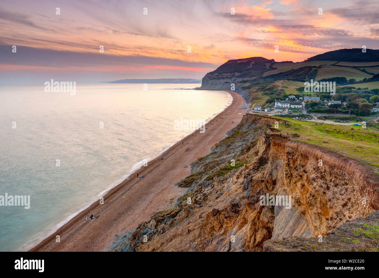 Großbritannien, England, Dorset, Jurassic Coast, Seatown Strand Stockfoto