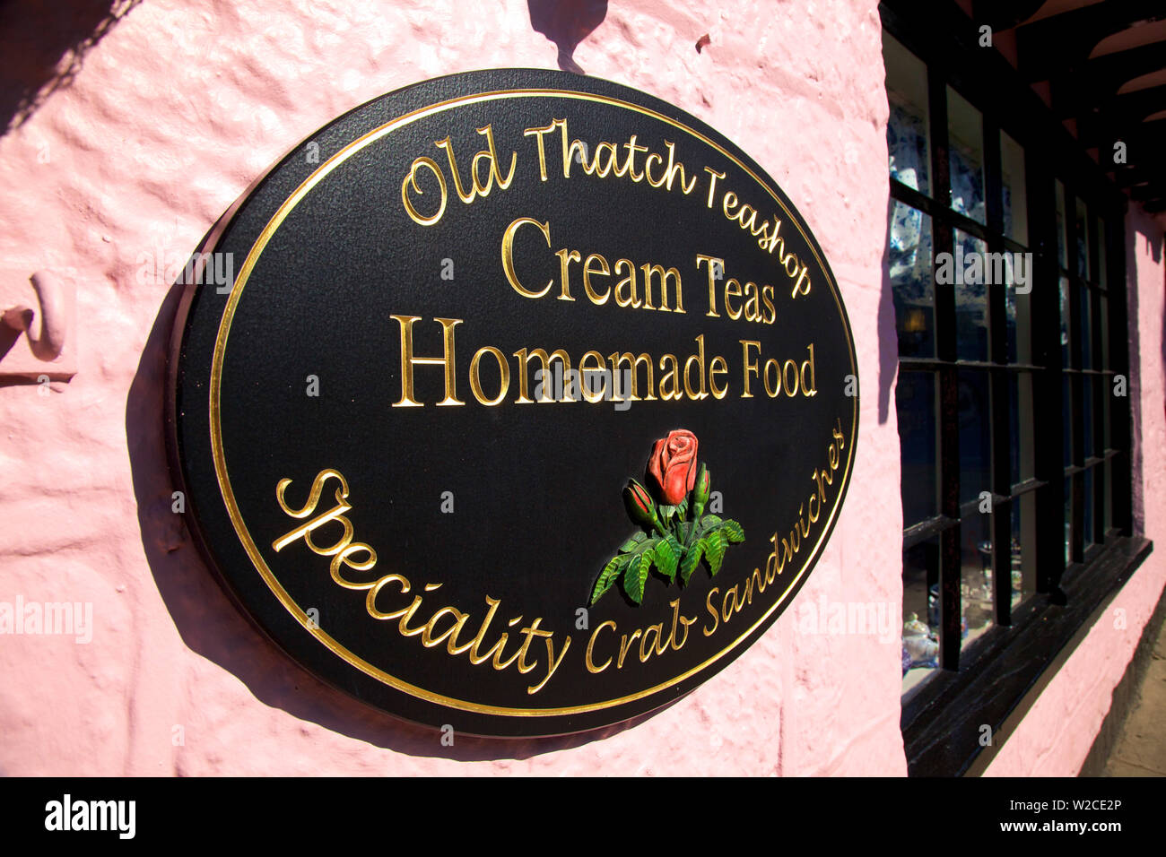 Teestube, Isle of Wight, Großbritannien Stockfoto