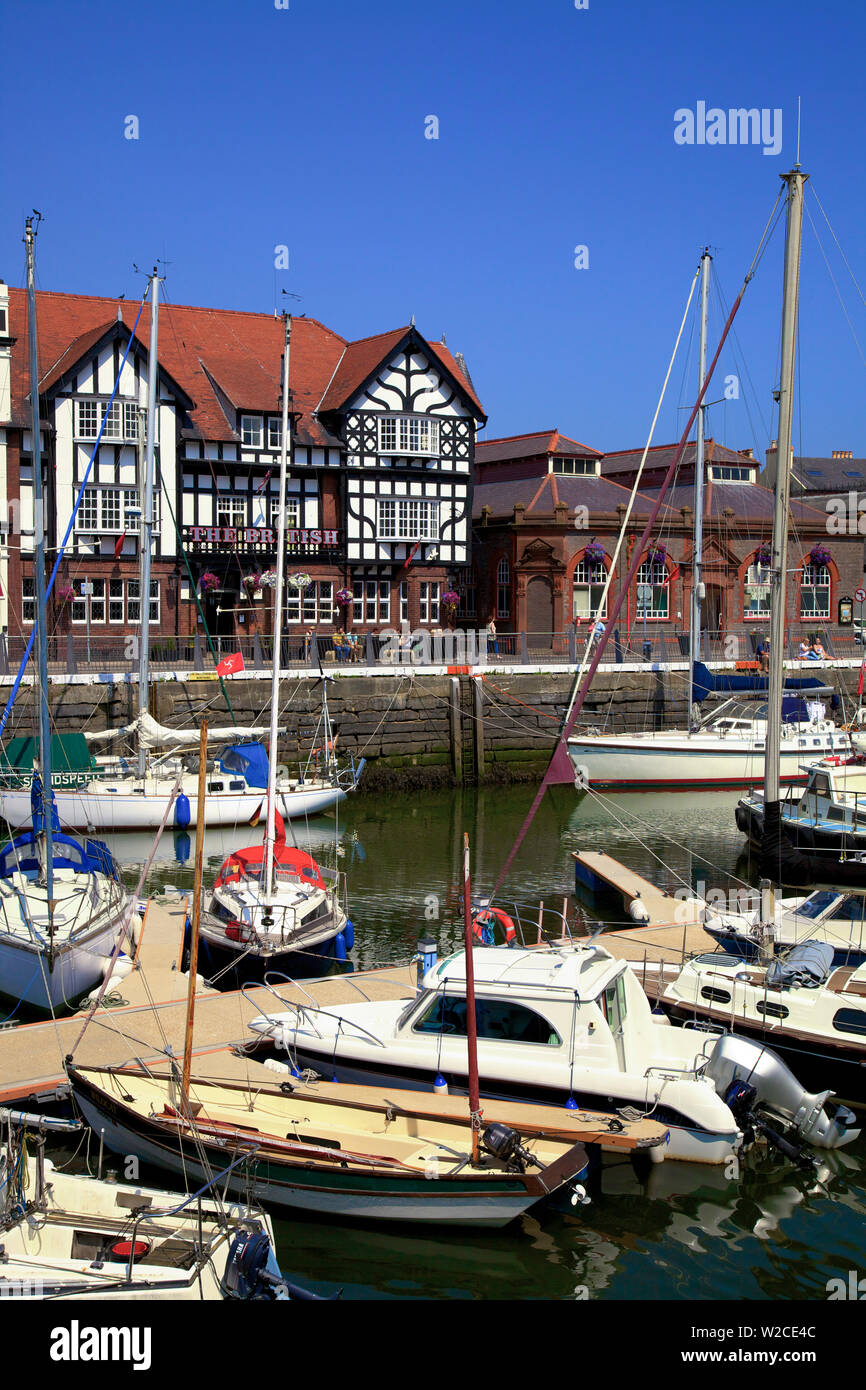 Douglas Marina und Waterfront, Douglas, Isle Of Man Stockfoto