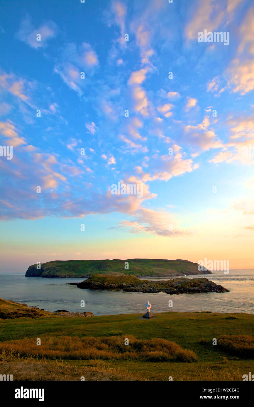 Den Klang und das Kalb von Mann, Port St. Mary, Isle Of Man Stockfoto