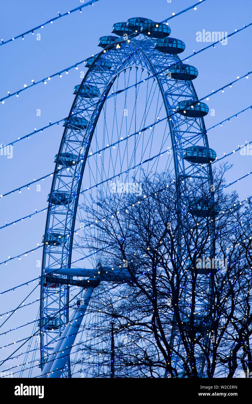 England, London, Southbank, London Eye Stockfoto