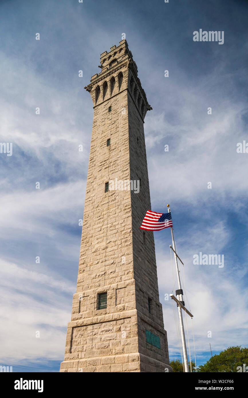 USA, Massachusetts, Provincetown, Cape Cod, Pilgrim Monument Stockfoto