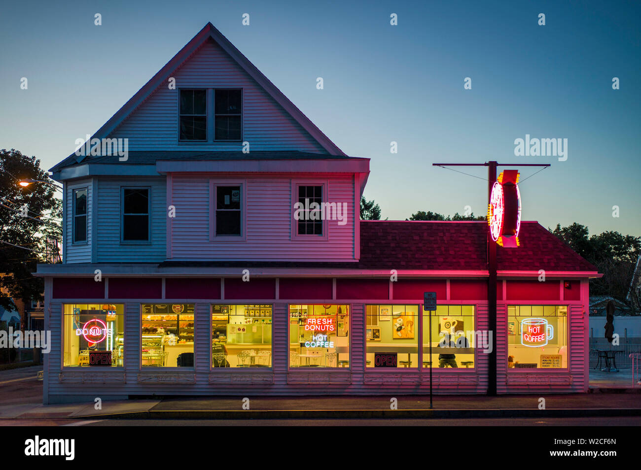 USA, Massachusetts, Saugus, Kane's Donuts Gebäude Stockfoto