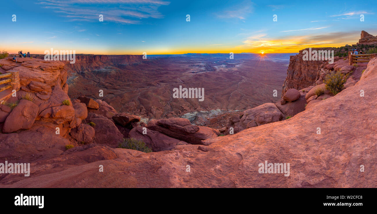 USA, Utah, Canyonlands National Park, Insel im Himmel Bezirk, Green River blicken Stockfoto