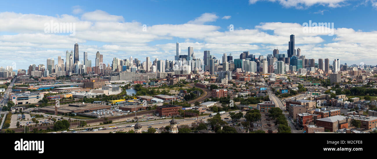 USA, Illinois, Chicago, Skyline der Stadt Stockfoto