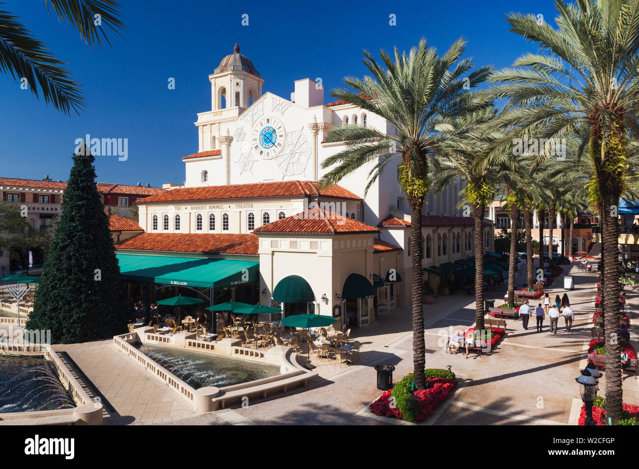 USA, Miami, West Palm Beach, City Place Mall, Harriet Himmel Theater Stockfoto