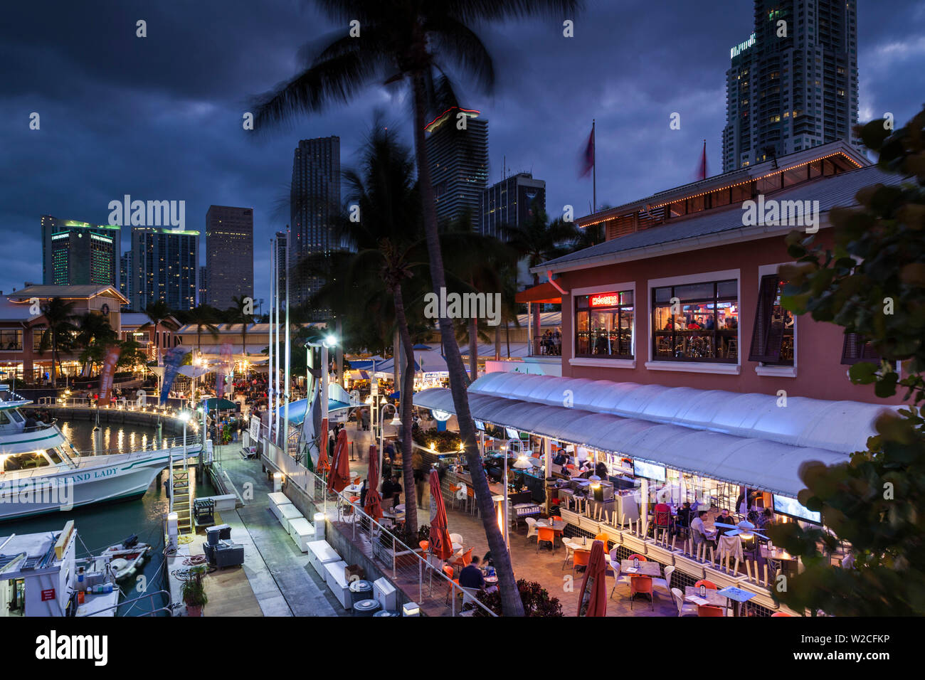 USA, Florida, Miami, Bayside Mall Stockfoto